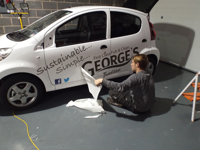 George’s Tradition Peugeot Signage