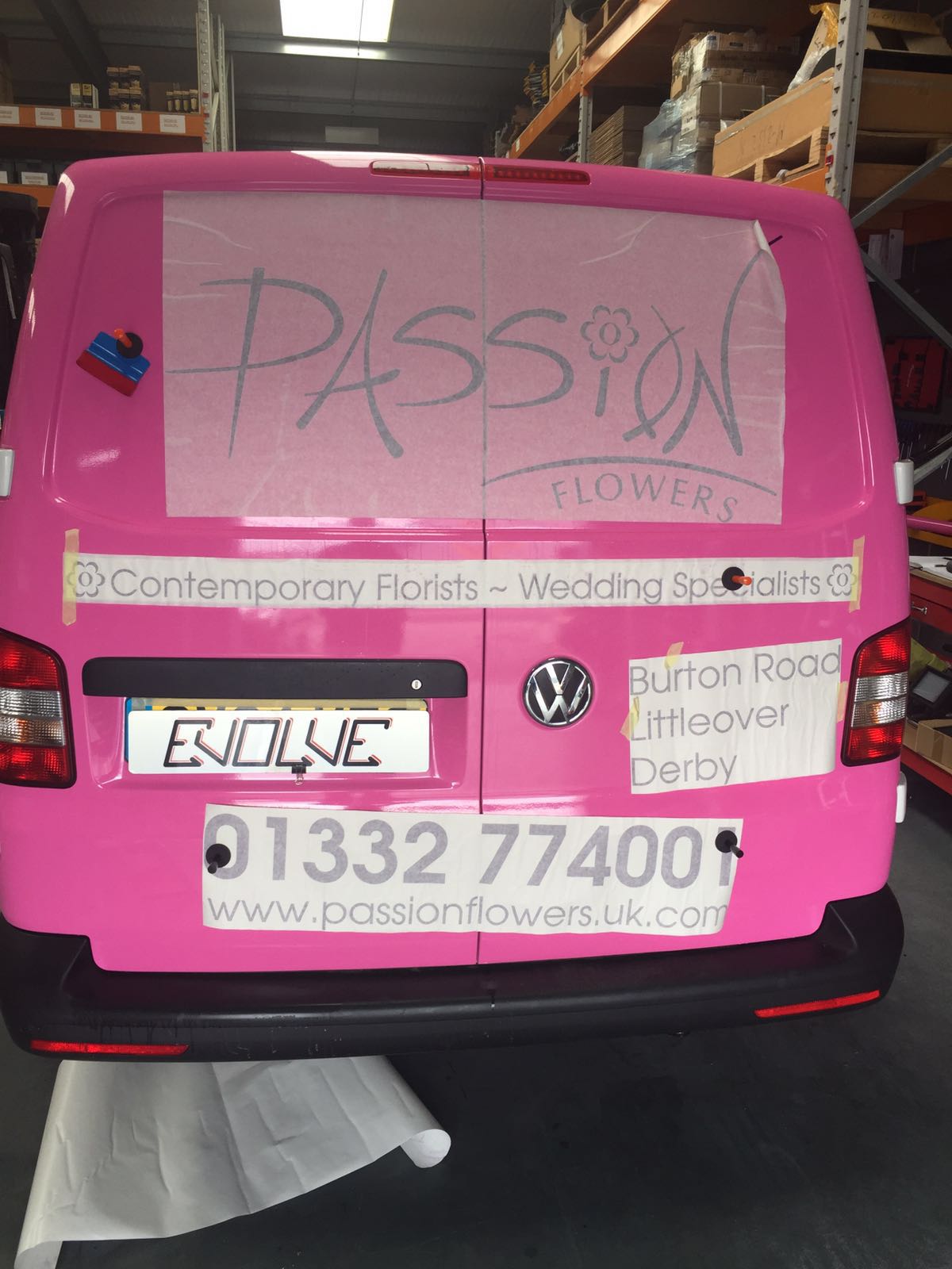 Passion Flowers VW: Van Wrap