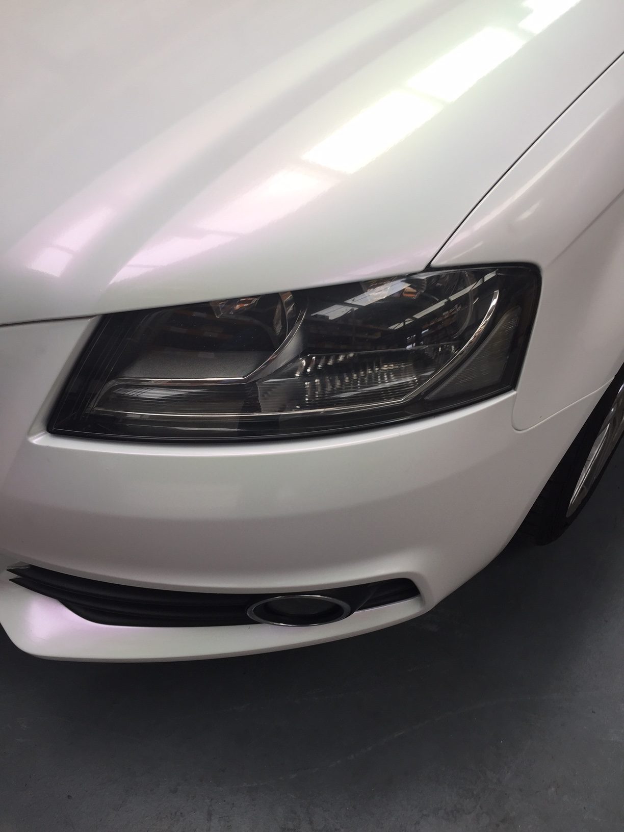 Vandalised Audi A3: Facelift