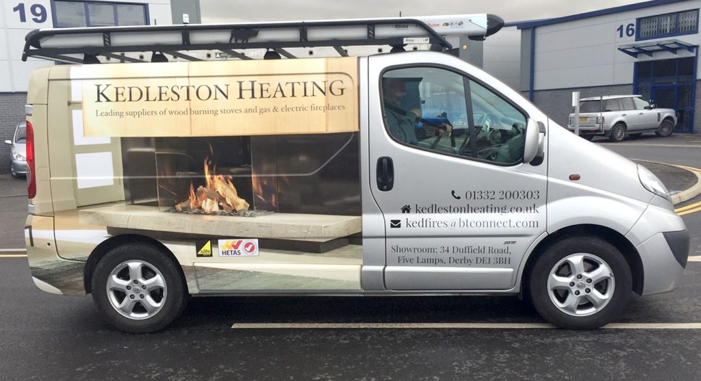 Kedleston Heating: Van Signage (Vivaro)